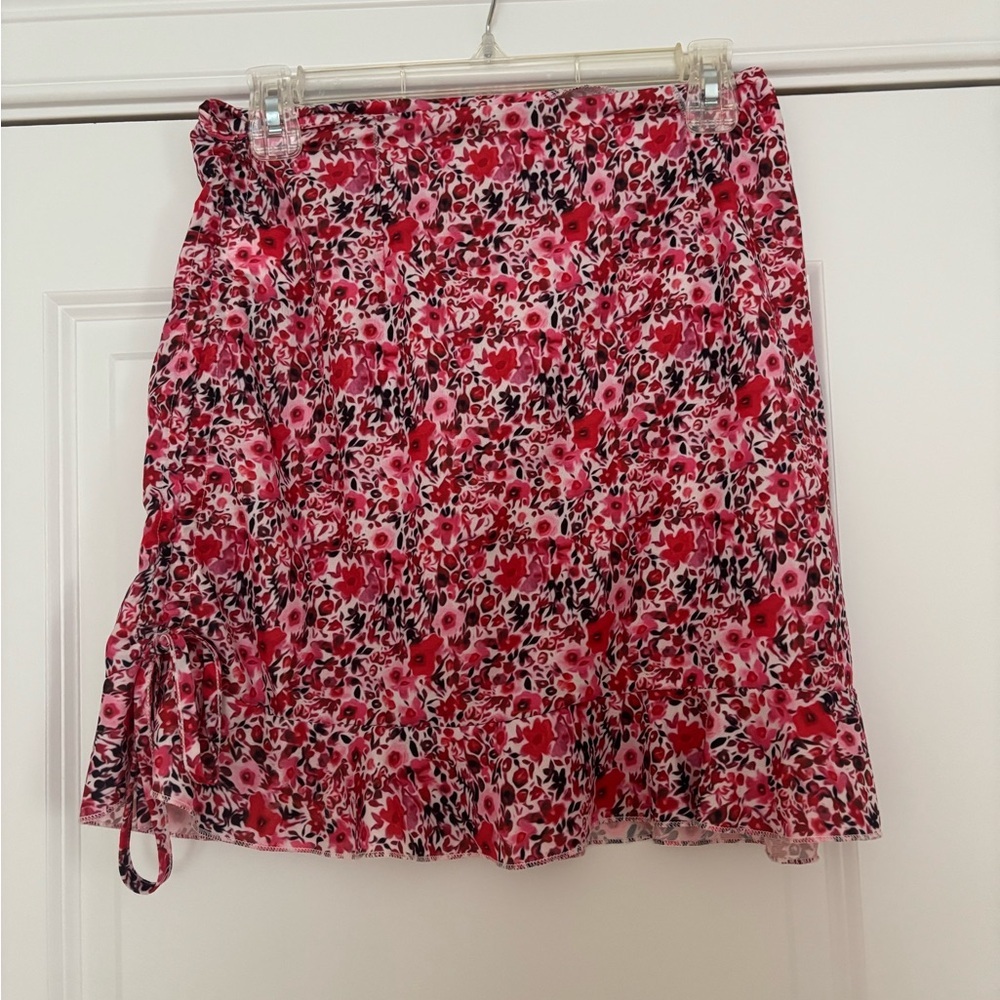 Floral Pink/Red Skirt - Picture 4 of 10
